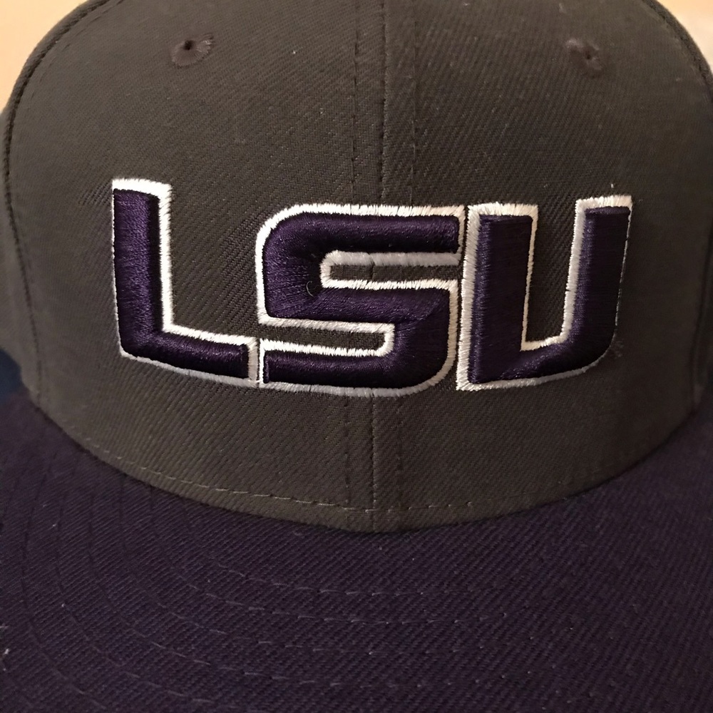 LSU Fitted Hat - Picture 3 of 7